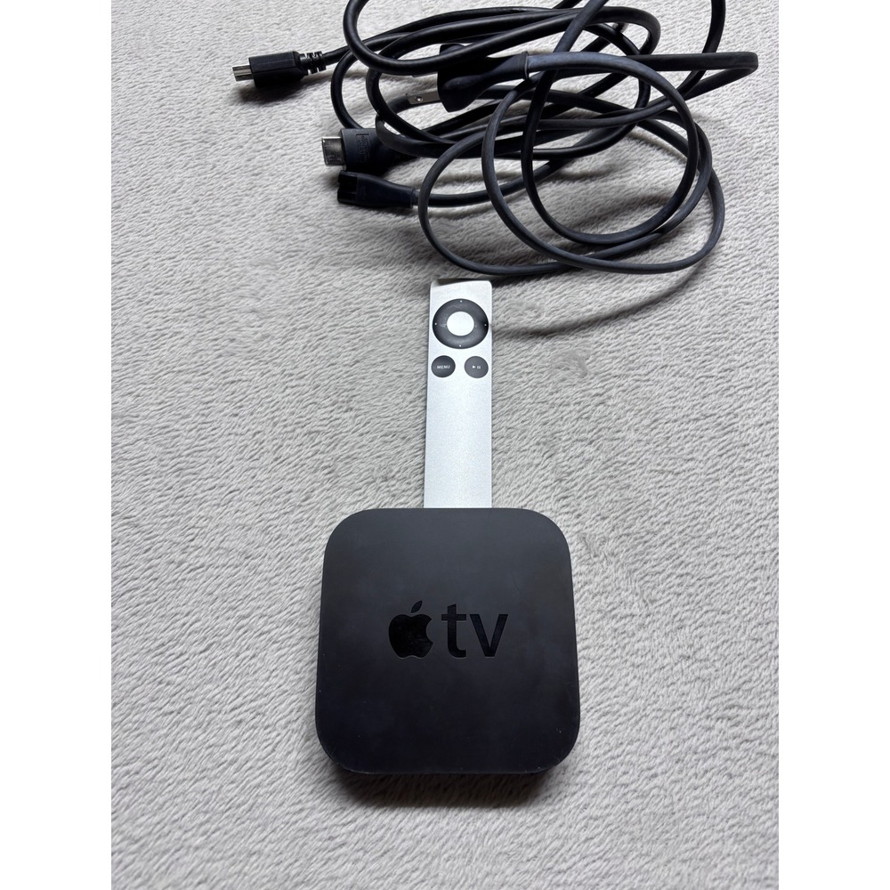 Apple Media Player A1469 3rd Gen Black 1080p HD Streaming Box with Remote EUC